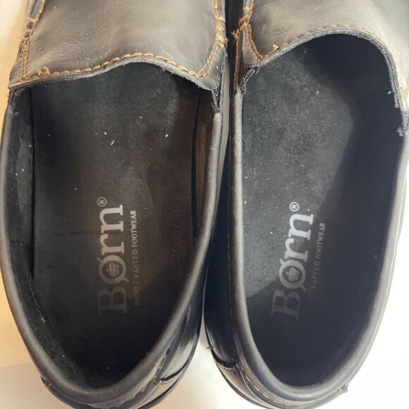 BORN Men’s Size 9 M Black Leather Loafers - Picture 6 of 6